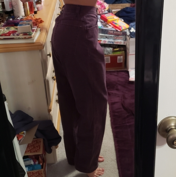 Vintage 80's Wrangler Purple "Mom" Jeans - Picture 5 of 15